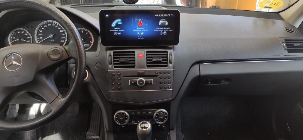 Pantalla CarPlay y AndroidAuto 12 en Mercedes C W204 - Alcasonido